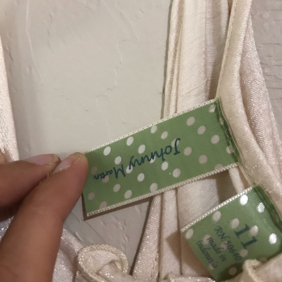 Cream colored dress, size 11 - Picture 4 of 4